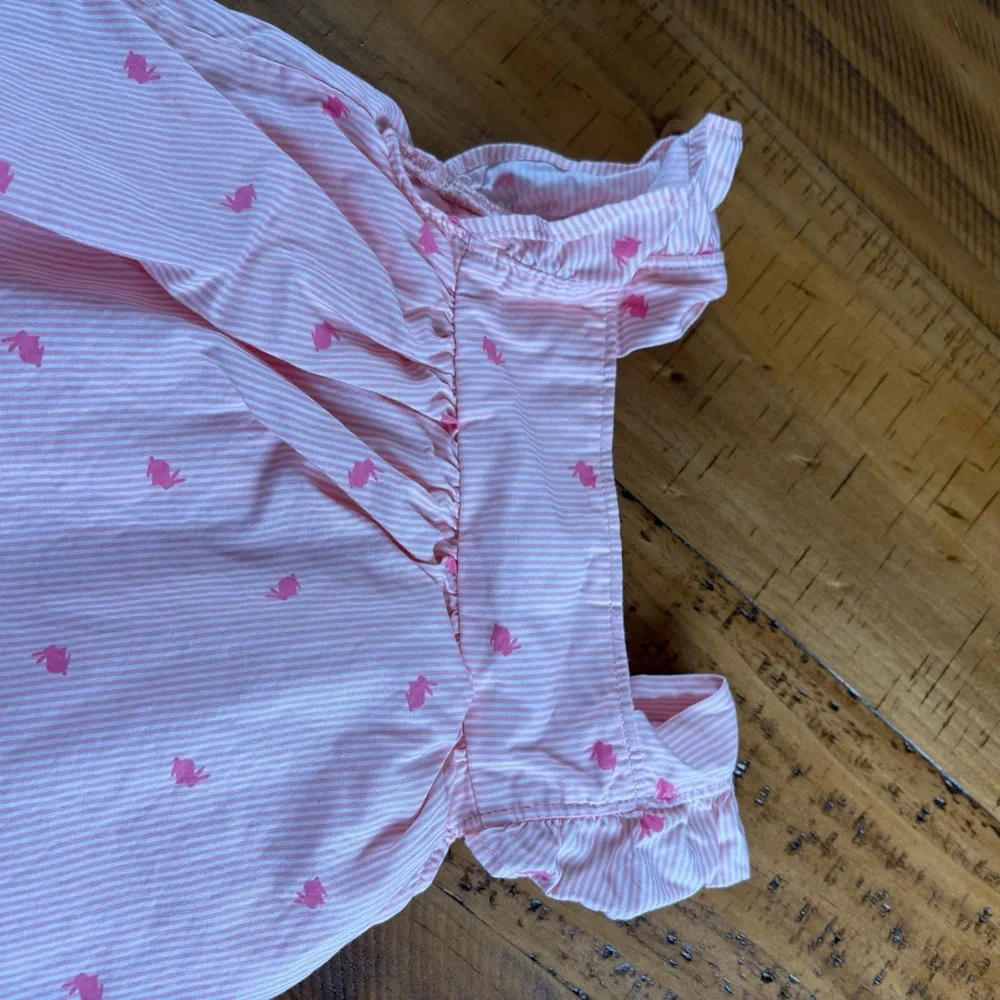 Carter's Pink Striped Baby Dress with Diaper Cover